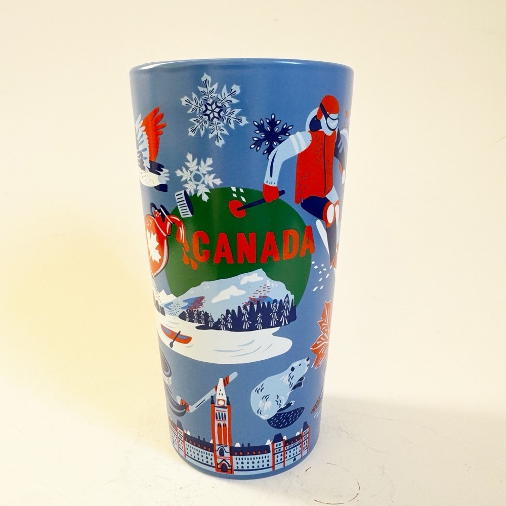 Starbucks Coffee Travel Tumbler Mug w Lid Canada
Nordic Blue 12 oz Ceramic NWT